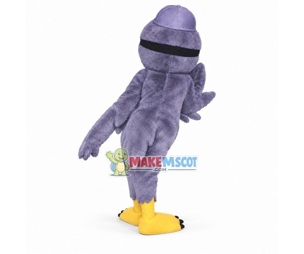 The Proud Purple Bird Mascot Costume The Proud Purple Bird Mascot Costume