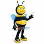 Naive Bee With Blue Wings Mascot Costume