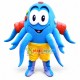 Blue Sea Octopus In Shorts Mascot Costume