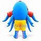 Blue Sea Octopus In Shorts Mascot Costume
