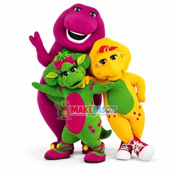Barney & Friends Cartoon Adult Mascot Costume Barney & Friends Cartoon Adult Mascot Costume