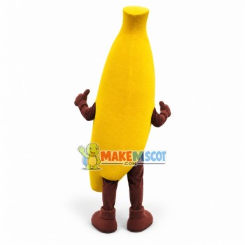 Banana With Dark Spots Mascot Costume Banana With Dark Spots Mascot Costume