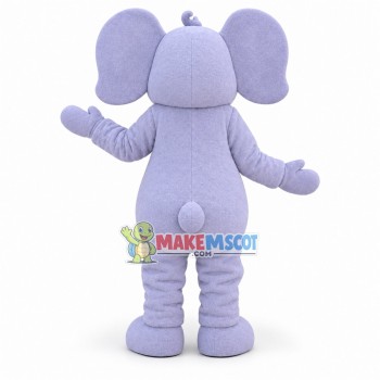 Clever Elephant Wearing Glasses Mascot Costume Clever Elephant Wearing Glasses Mascot Costume