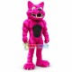 Vivid Purple Muscle Leopard Mascot Costume