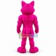 Vivid Purple Muscle Leopard Mascot Costume
