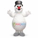 Christmas Snowman With Red Nose Mascot Costume Christmas Snowman With Red Nose Mascot Costume