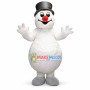 Christmas Snowman With Red Nose Mascot Costume