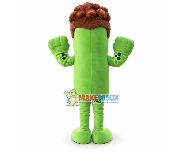 Long Green One-eyed Monster Mascot Costume Long Green One-eyed Monster Mascot Costume