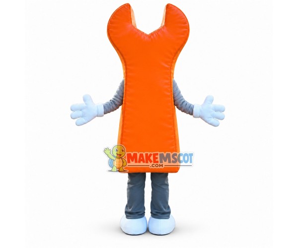 Orange Wrench Adult Size Mascot Costume Orange Wrench Adult Size Mascot Costume