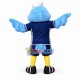 Active Blue Fat-headed Bird Mascot Costume Active Blue Fat-headed Bird Mascot Costume