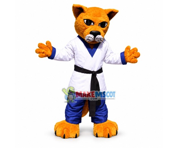 Taekwondo Coach Tiger Mascot Costume Taekwondo Coach Tiger Mascot Costume