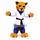 Taekwondo Coach Tiger Mascot Costume Taekwondo Coach Tiger Mascot Costume