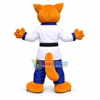 Taekwondo Coach Tiger Mascot Costume Taekwondo Coach Tiger Mascot Costume