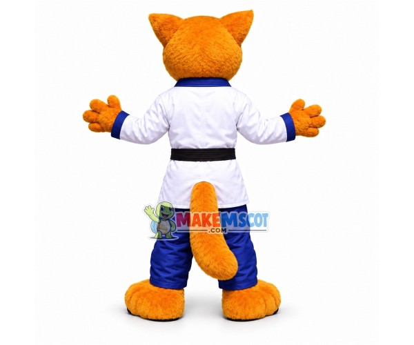 Taekwondo Coach Tiger Mascot Costume Taekwondo Coach Tiger Mascot Costume