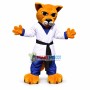 Taekwondo Coach Tiger Mascot Costume