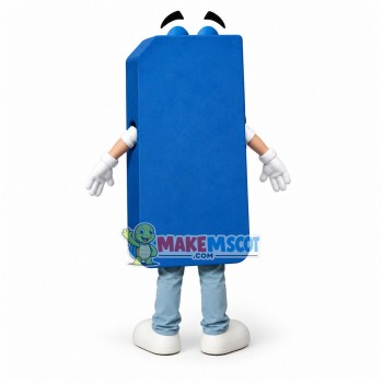 Blue Cartoon Hard Disk Mascot Costume