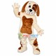Lively Khaki & Brown Dog Mascot Costume Lively Khaki & Brown Dog Mascot Costume