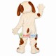 Lively Khaki & Brown Dog Mascot Costume Lively Khaki & Brown Dog Mascot Costume