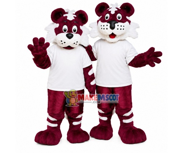 Tiger Partner of Club Mascot Costume Tiger Partner of Club Mascot Costume