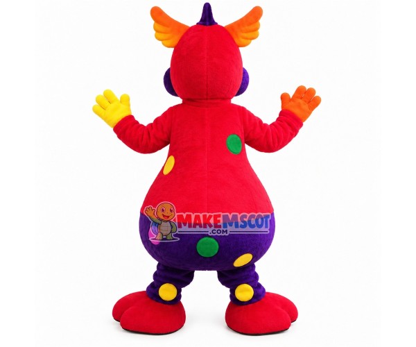 Vivid Bright Colored Dragon Mascot Costume Vivid Bright Colored Dragon Mascot Costume
