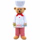 Chef Apprentice Bear Mascot Costume for Restaurant Chef Apprentice Bear Mascot Costume for Restaurant