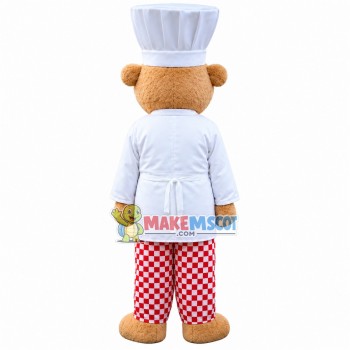 Chef Apprentice Bear Mascot Costume for Restaurant Chef Apprentice Bear Mascot Costume for Restaurant