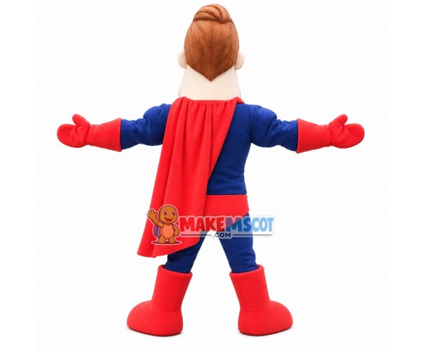 Just Brave Superman Mascot Costume Just Brave Superman Mascot Costume