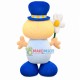 Smiley Doll Holding Flower Mascot Costume Smiley Doll Holding Flower Mascot Costume