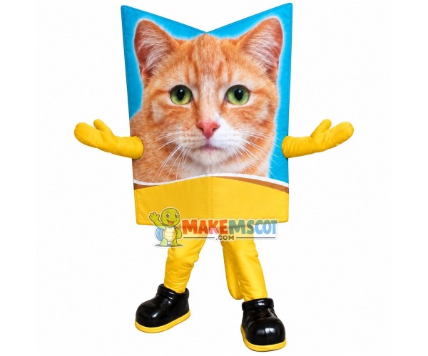 Pack of Premium Cat Food Mascot Costume Pack of Premium Cat Food Mascot Costume