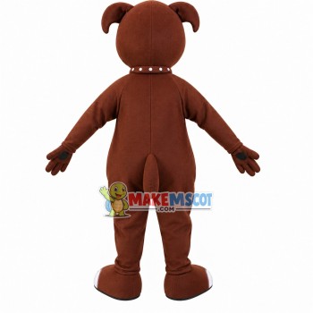 Exuberant Brown Dog Adult Mascot Costume