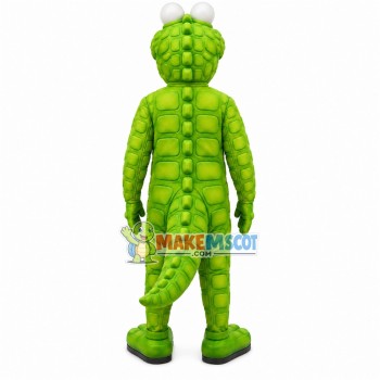 Green Dinosaur With Raised Surface Mascot Costume Green Dinosaur With Raised Surface Mascot Costume