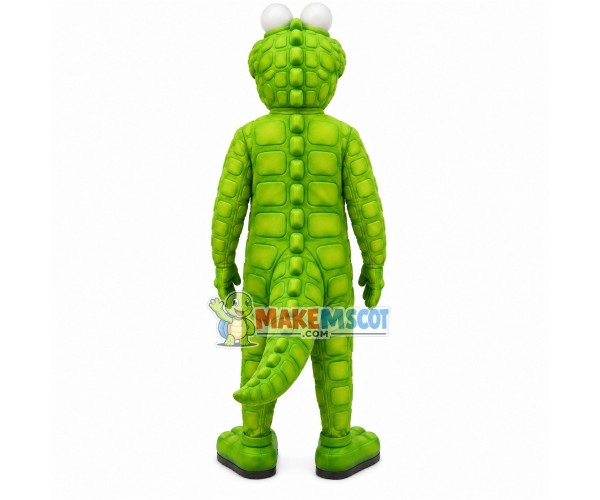 Green Dinosaur With Raised Surface Mascot Costume Green Dinosaur With Raised Surface Mascot Costume