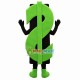 Green Dollar Sign Model Mascot Costume Green Dollar Sign Model Mascot Costume