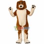 Lively Brown & White Pet Dog Mascot Costume