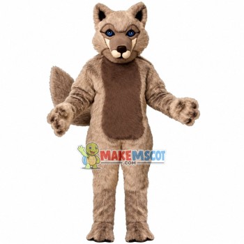 Alert Blue-eyed Wolfhound Mascot Costume Alert Blue-eyed Wolfhound Mascot Costume