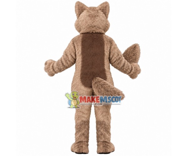 Alert Blue-eyed Wolfhound Mascot Costume Alert Blue-eyed Wolfhound Mascot Costume