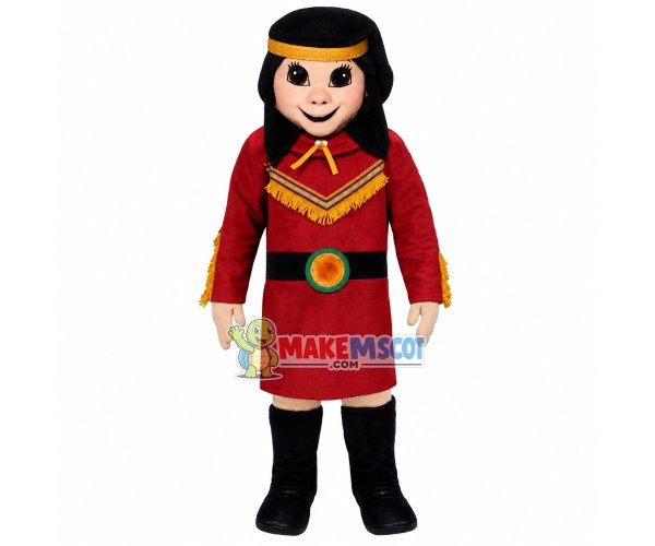 Spiritual Prairie Warrior Mascot Costume Spiritual Prairie Warrior Mascot Costume
