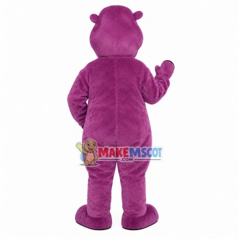 Naive Purple Hippo Mascot Costume