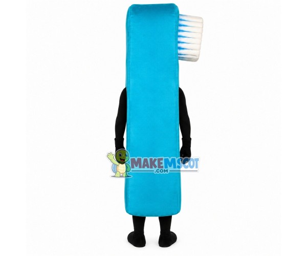 Blue Toothbrush With Small Brush Head Mascot Costume