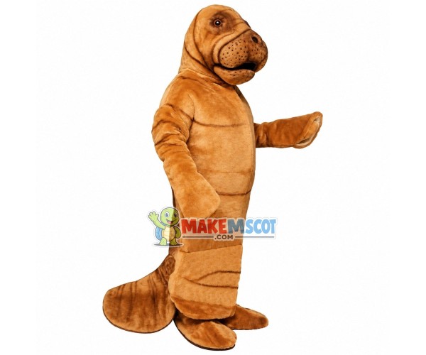Brown Sea Lion of The Aquarium Mascot Costume Brown Sea Lion of The Aquarium Mascot Costume