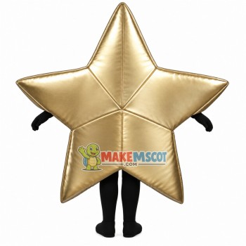 Shining Golden Five-pointed Star Mascot Costume Shining Golden Five-pointed Star Mascot Costume