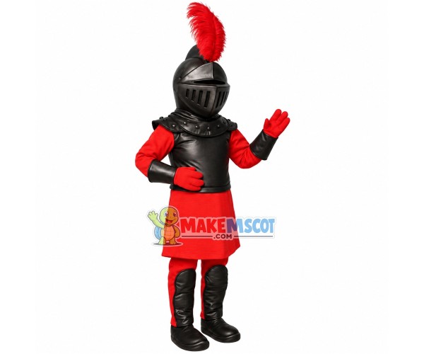 Disciplined Masked Soldier Mascot Costume