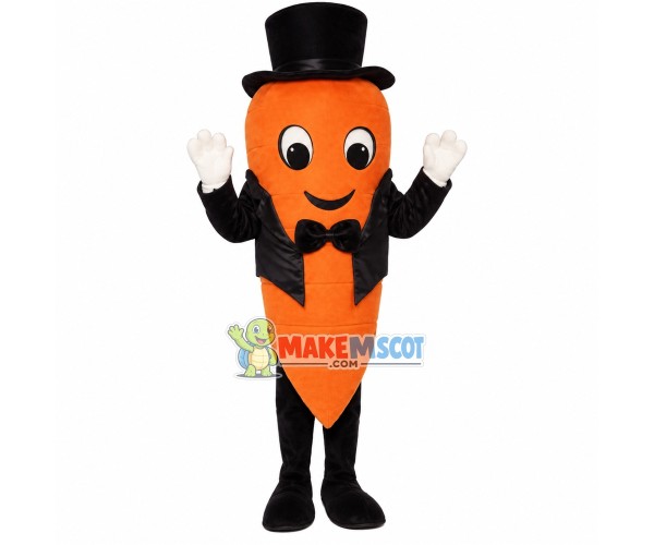 Carrot In The Tuxedo Mascot Costume Carrot In The Tuxedo Mascot Costume