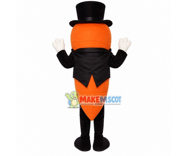 Carrot In The Tuxedo Mascot Costume Carrot In The Tuxedo Mascot Costume