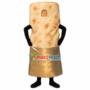 Long Loaf of Bread Mascot Costume Long Loaf of Bread Mascot Costume
