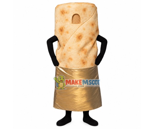 Long Loaf of Bread Mascot Costume Long Loaf of Bread Mascot Costume