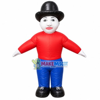 Inflatable Expressionless Man Mascot Costume Inflatable Expressionless Man Mascot Costume