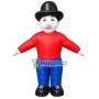 Inflatable Expressionless Man Mascot Costume