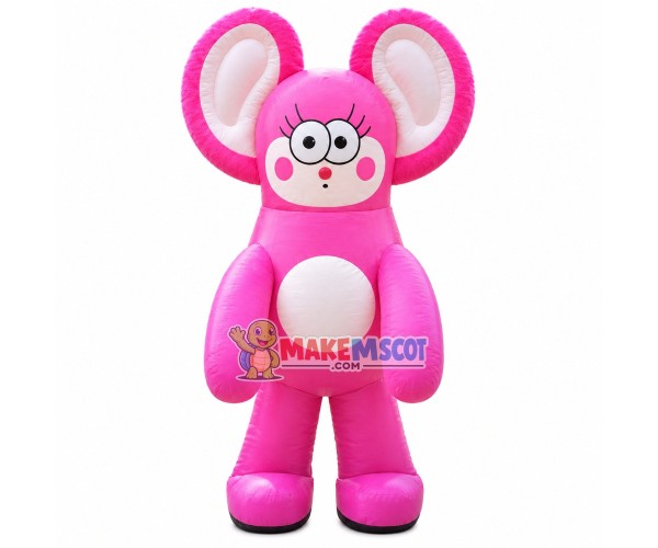Pink Big-eared Groundhog Mascot Inflatable Costume Pink Big-eared Groundhog Mascot Inflatable Costume