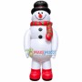 Inflatable Snowman With Scarf Mascot Costume